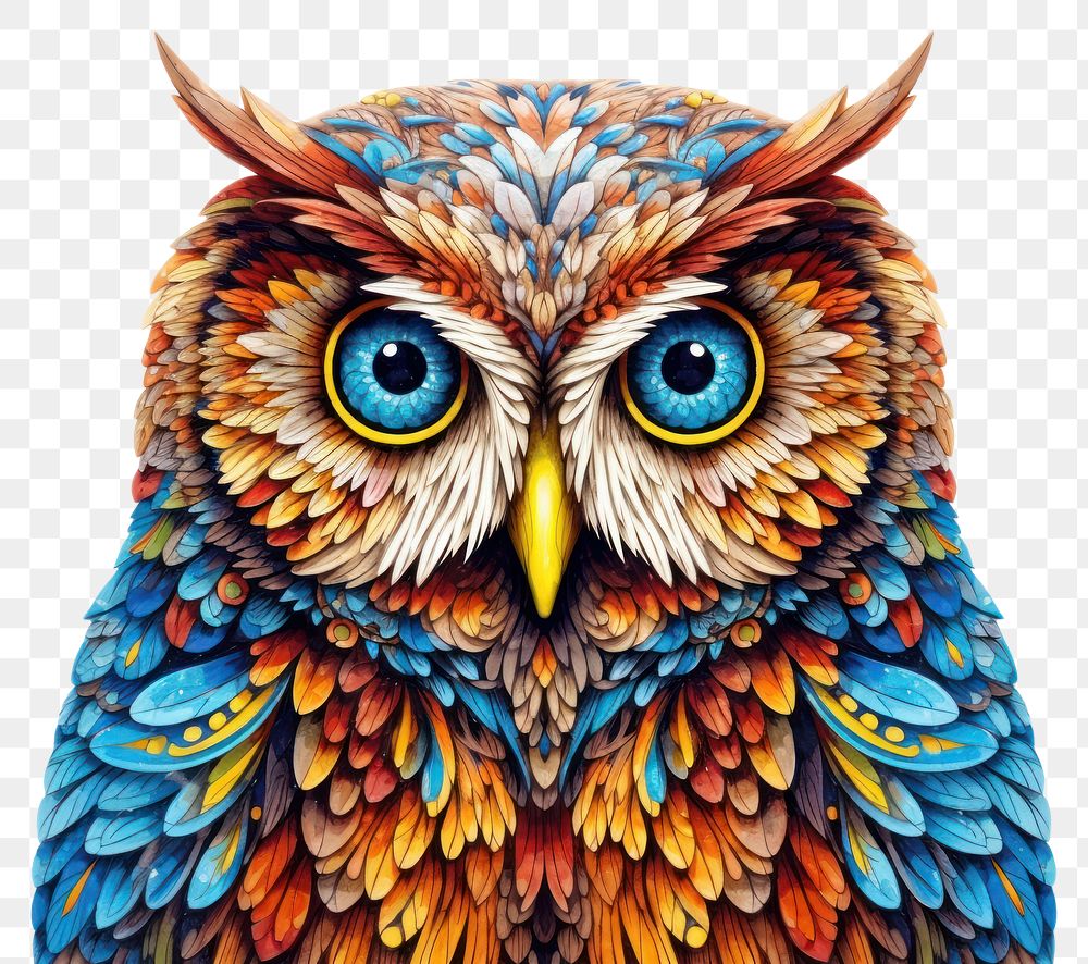 PNG Owl owl drawing animal. AI generated Image by rawpixel.