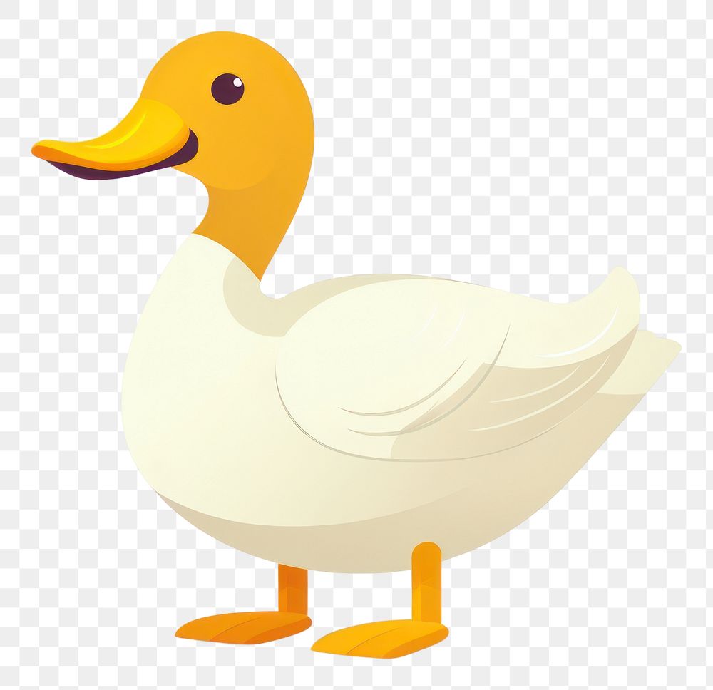 PNG Duck animal goose white. AI generated Image by rawpixel.