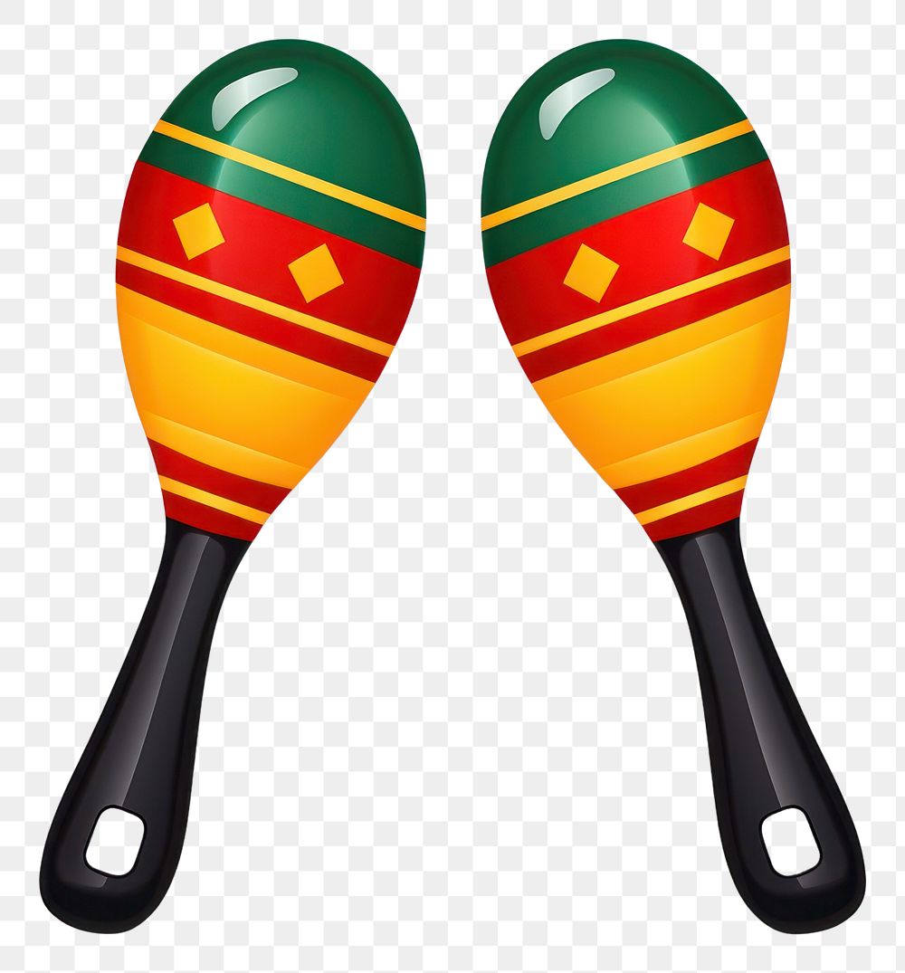 PNG Mexican Maracas maraca white background. AI generated Image by rawpixel.