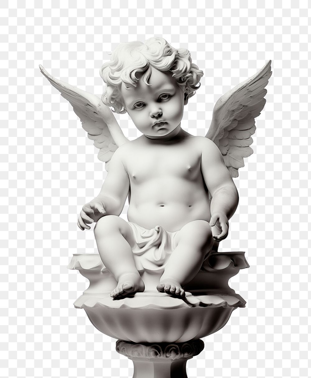 PNG Cherub angel white baby. AI generated Image by rawpixel.