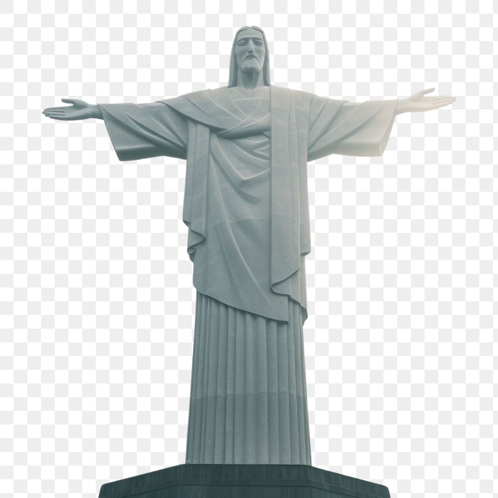 PNG  Sculpture landmark statue representation. AI generated Image by rawpixel.