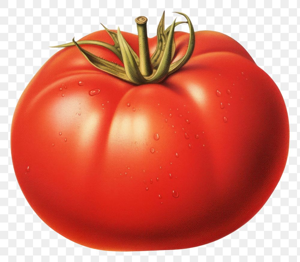 PNG Tomato vintage vegetable plant. AI generated Image by rawpixel.