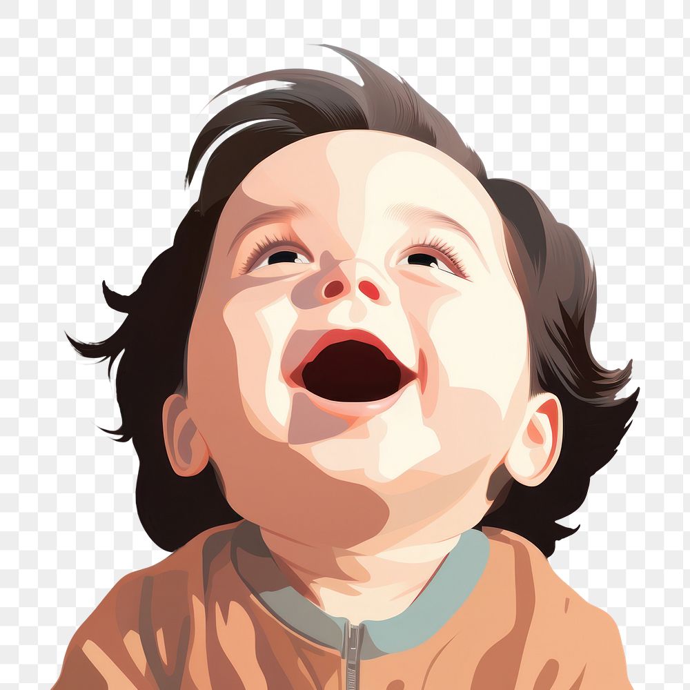 PNG Baby laughing smiling happiness. AI generated Image by rawpixel.