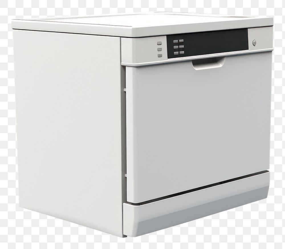 PNG  Dish Washing machine dishwasher appliance white background. AI generated Image by rawpixel.