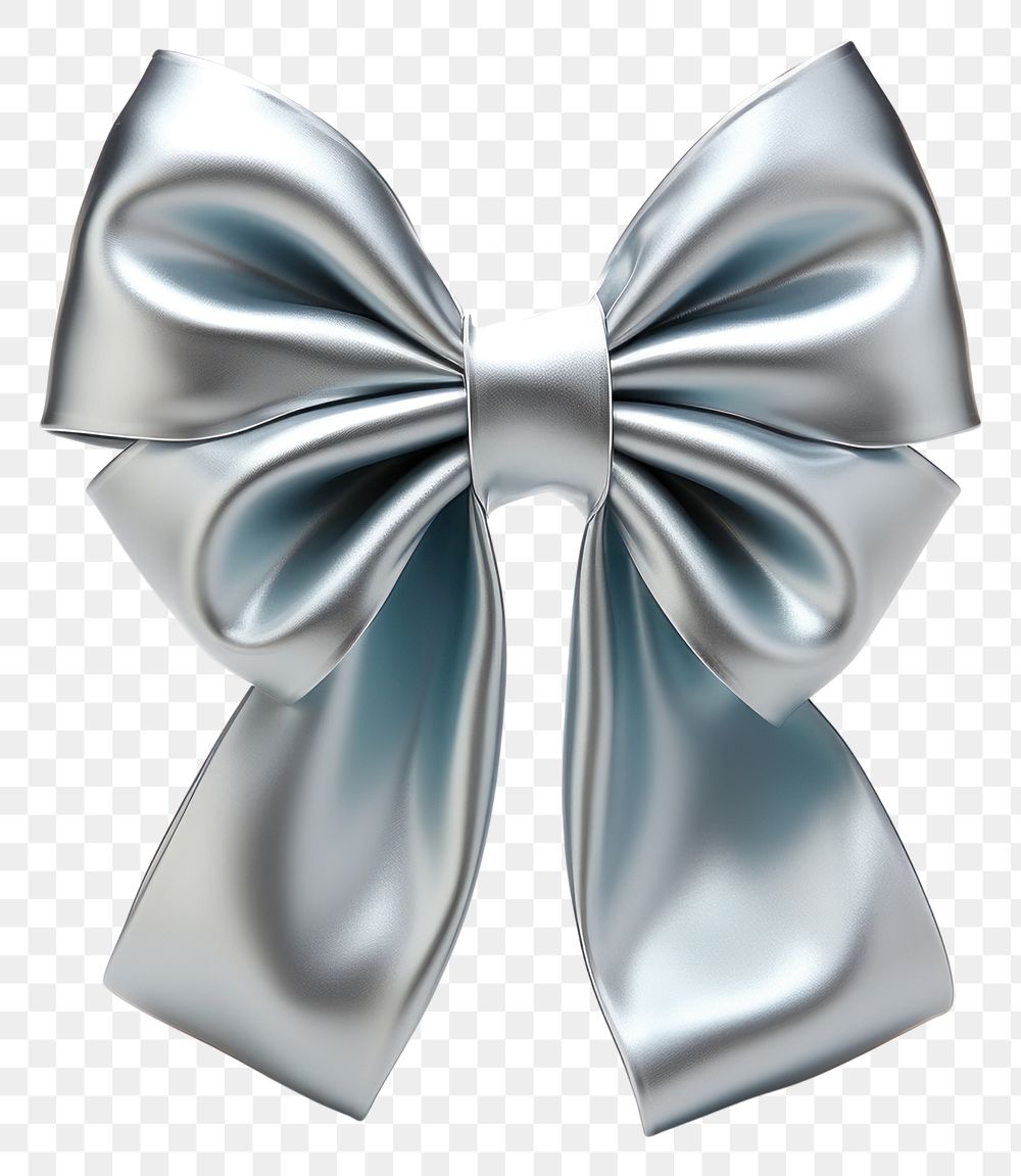 PNG Silver ribbon toy white background celebration accessories. AI generated Image by rawpixel.