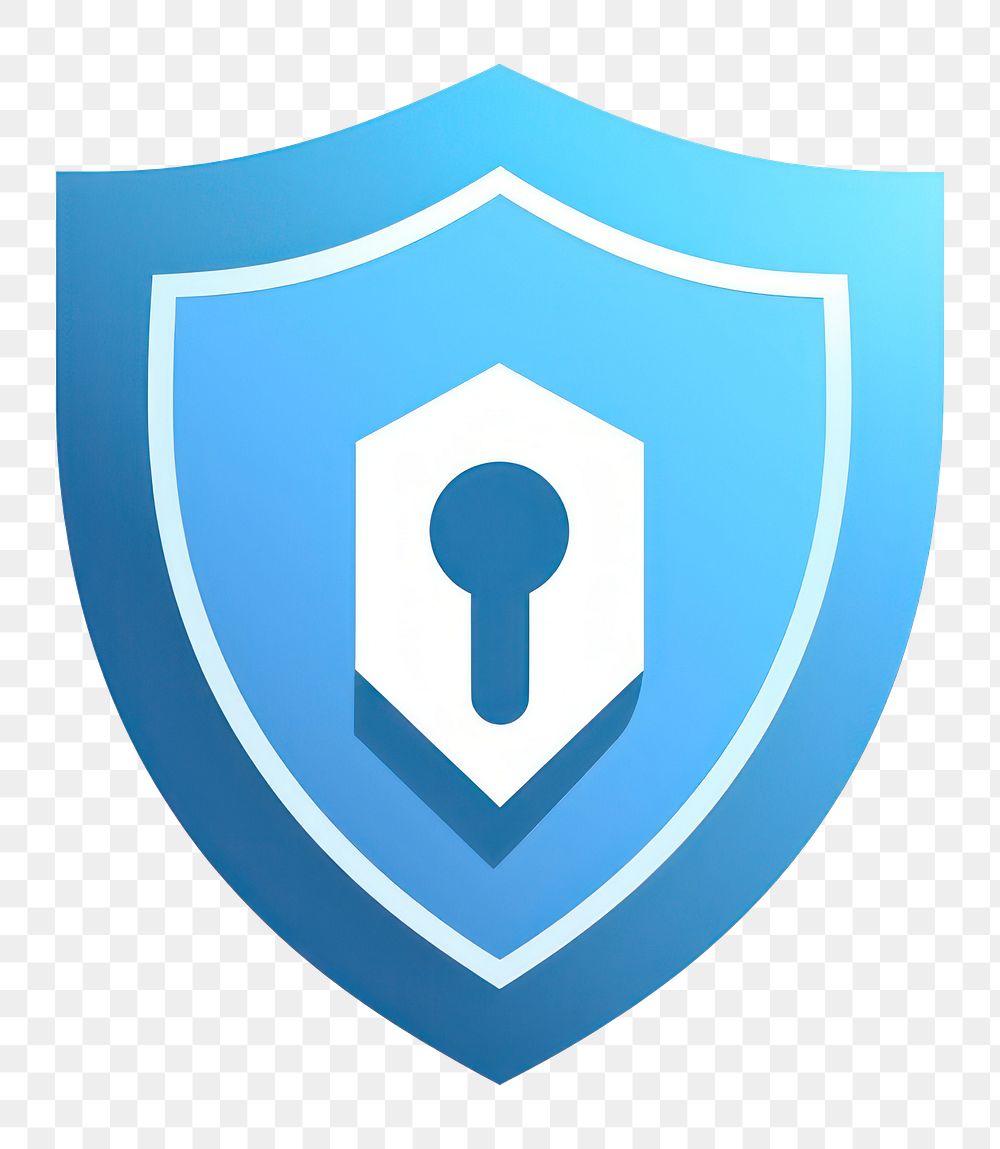PNG Shield blue protection security. AI generated Image by rawpixel.