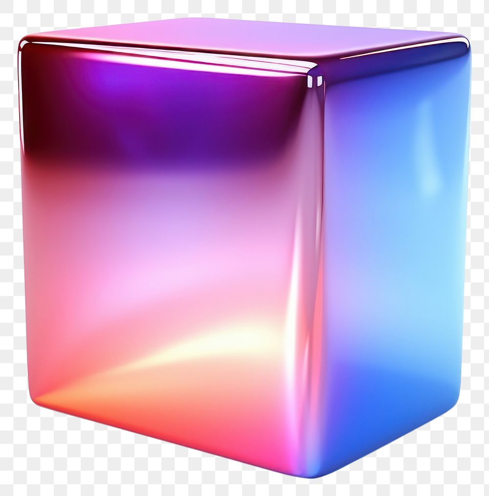 PNG Gradient holographic purple shape white background. AI generated Image by rawpixel.