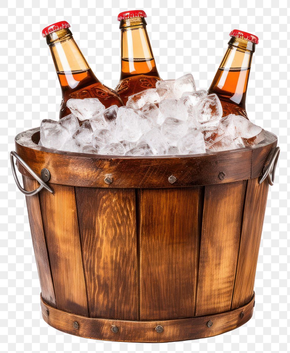 PNG Beer bottle bucket drink. Premium PNG rawpixel