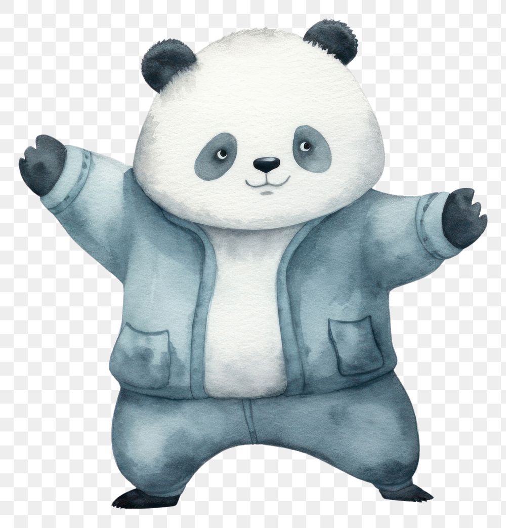 PNG Minimal panda cute mammal animal bear. 