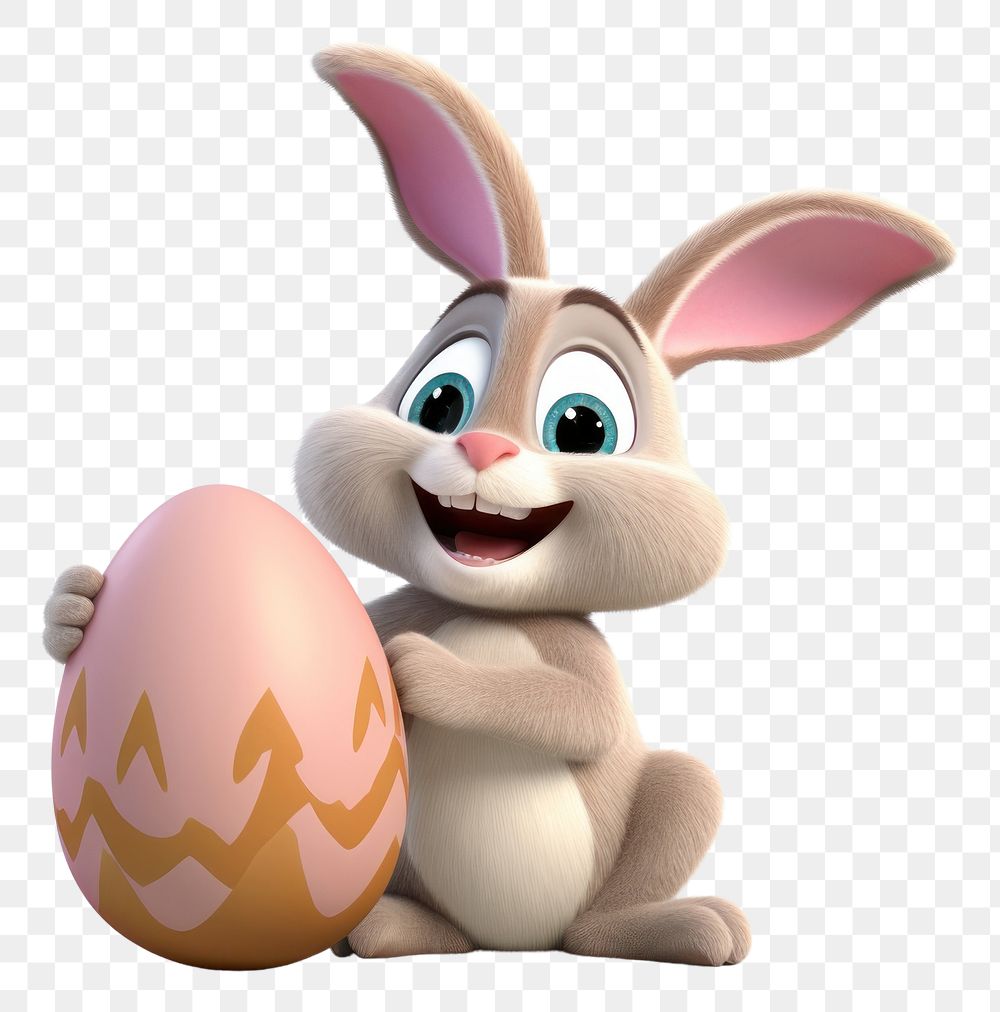 PNG Easter egg cartoon animal. AI generated Image by rawpixel.