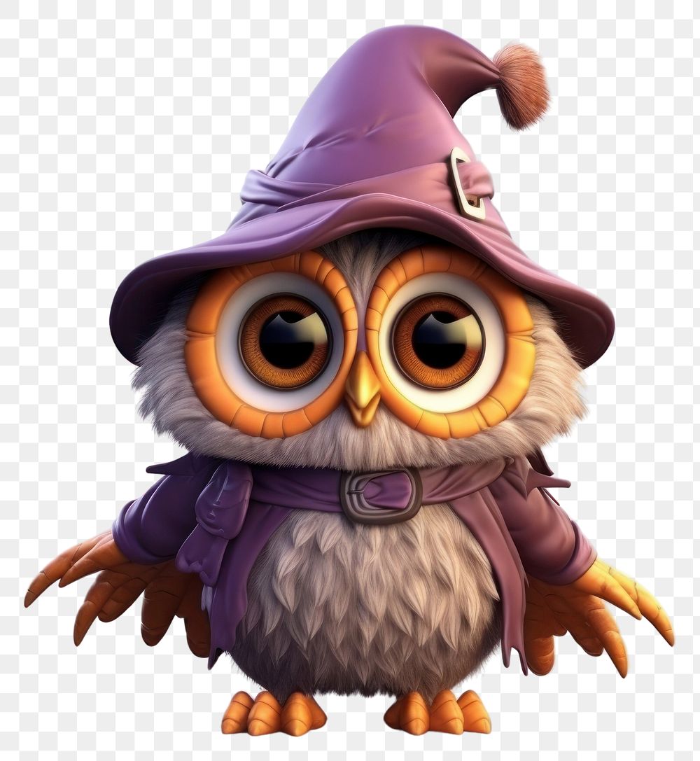 PNG Owl cartoon anthropomorphic representation. AI generated Image by rawpixel.