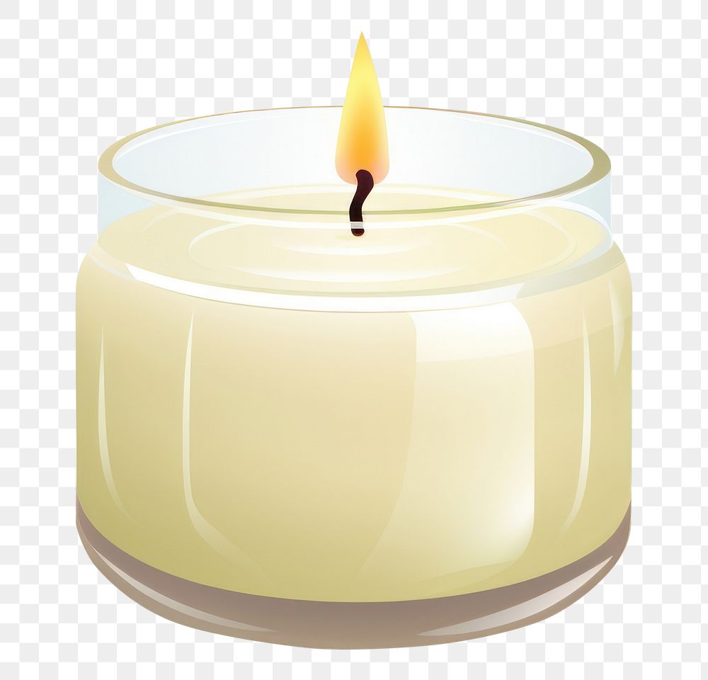 PNG Spa candle plant white background. AI generated Image by rawpixel.