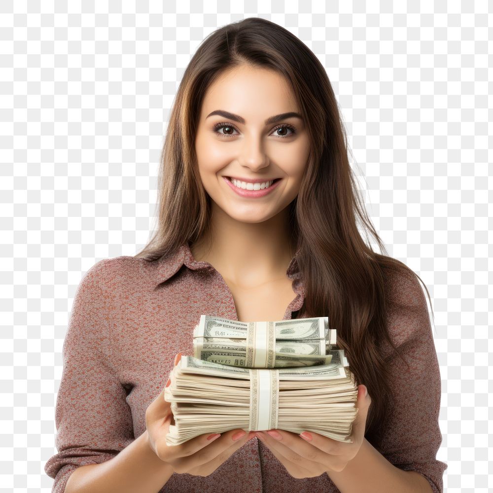 PNG Young Women money portrait female