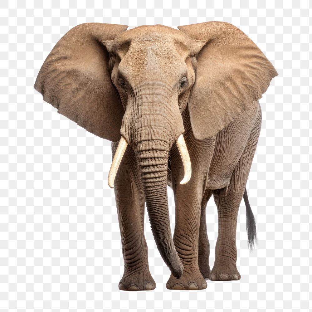 PNG Male elephant wildlife standing animal. AI generated Image by rawpixel.