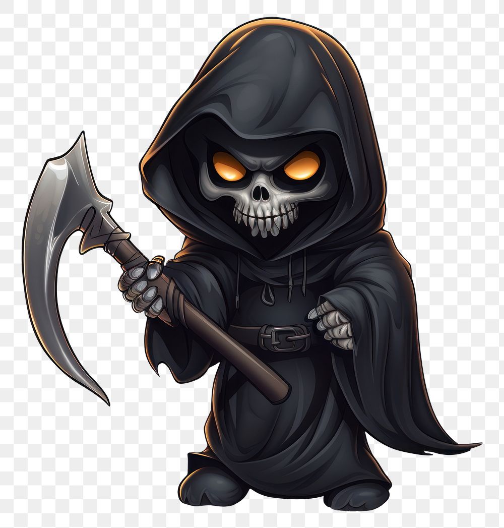 PNG Cute grim reaper representation aggression disguise. 