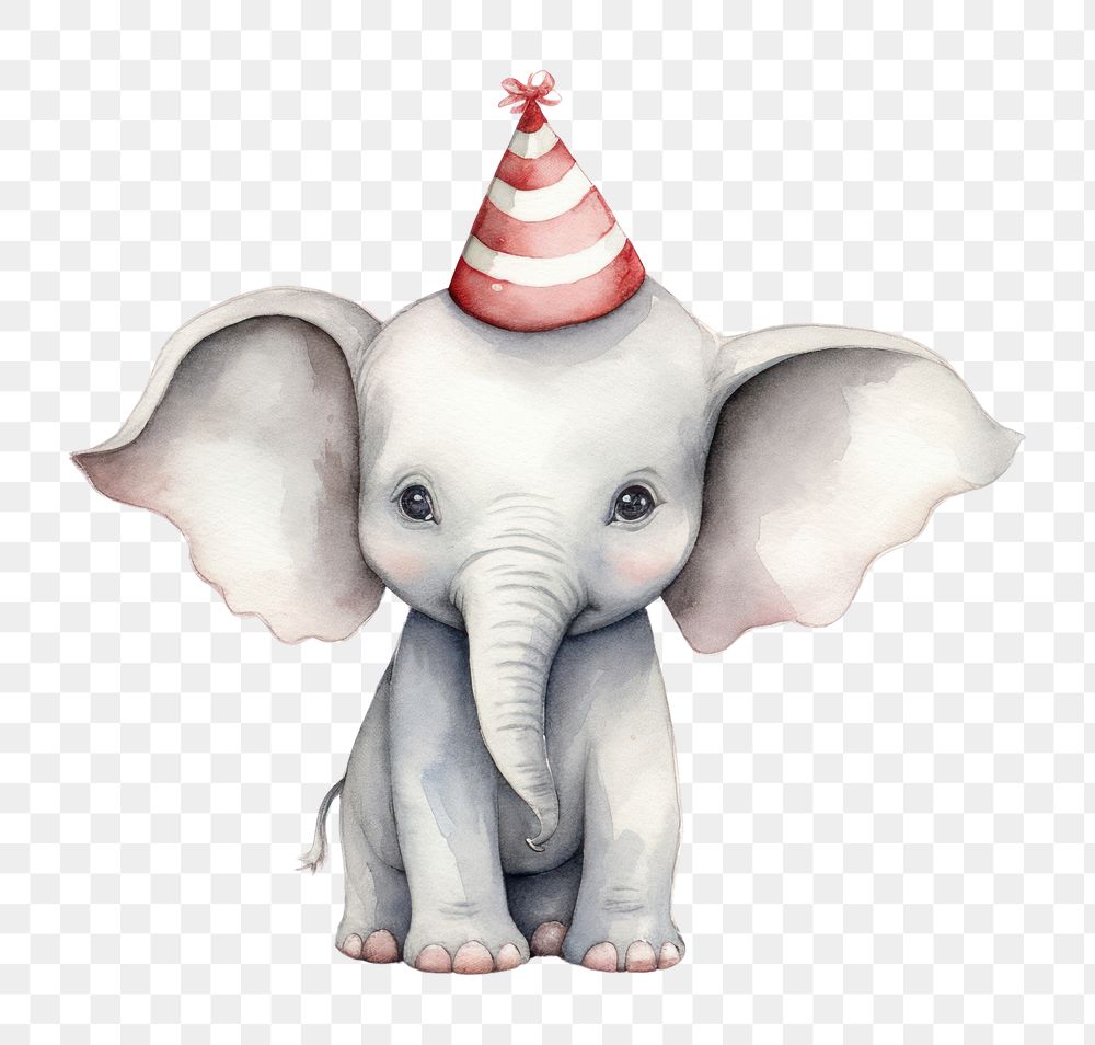 PNG Baby elephant animal mammal party. AI generated Image by rawpixel.