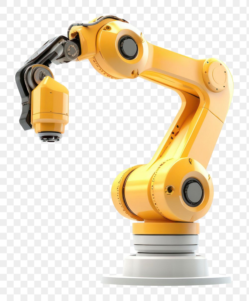 PNG Robotic arm technology equipment machinery. AI generated Image by rawpixel.