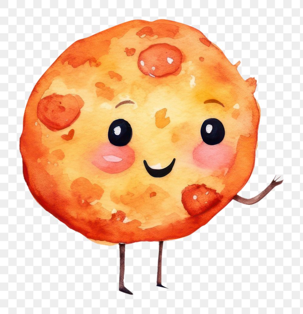 PNG Cute pizza food anthropomorphic confectionery. AI generated Image by rawpixel.