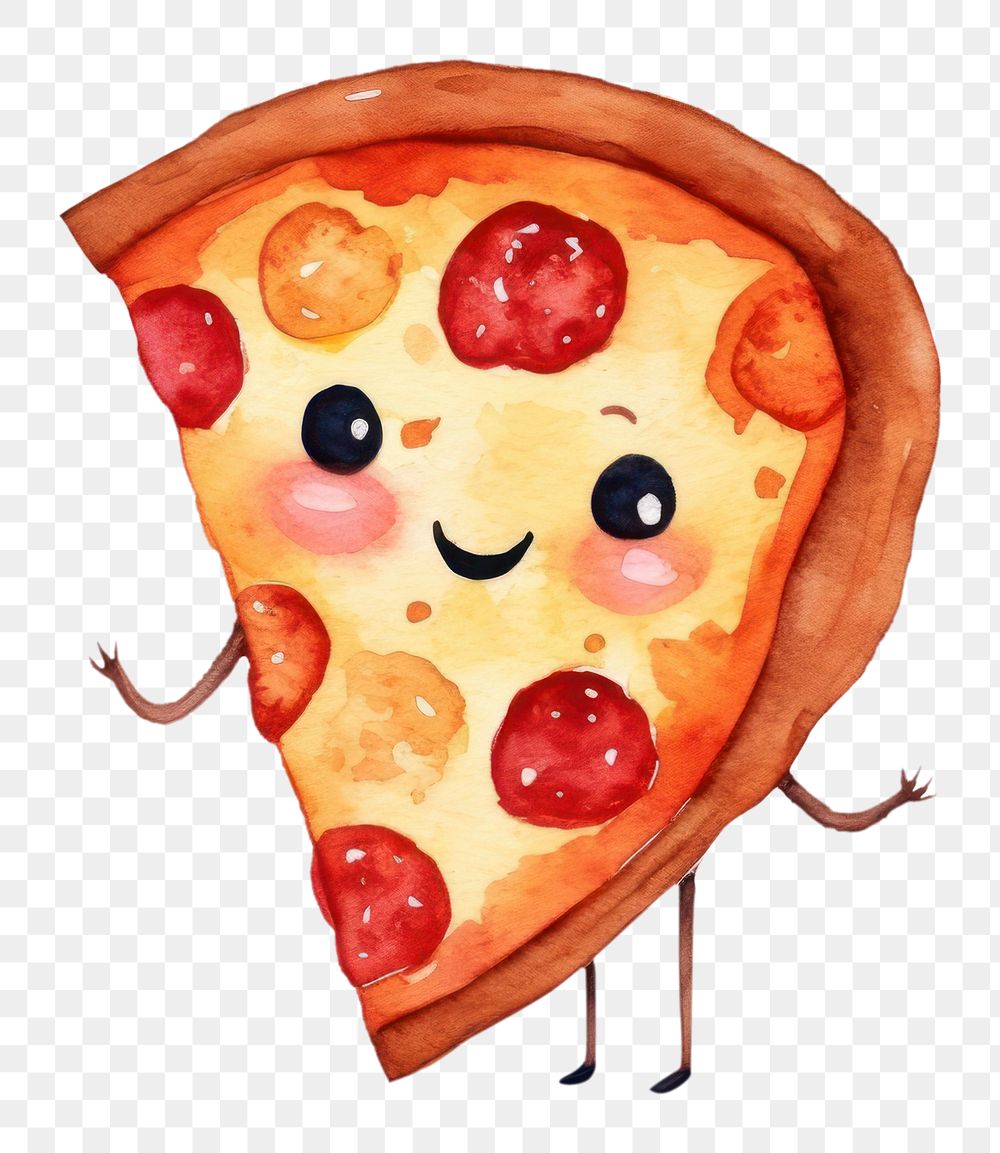 PNG Cute pizza food anthropomorphic confectionery. 