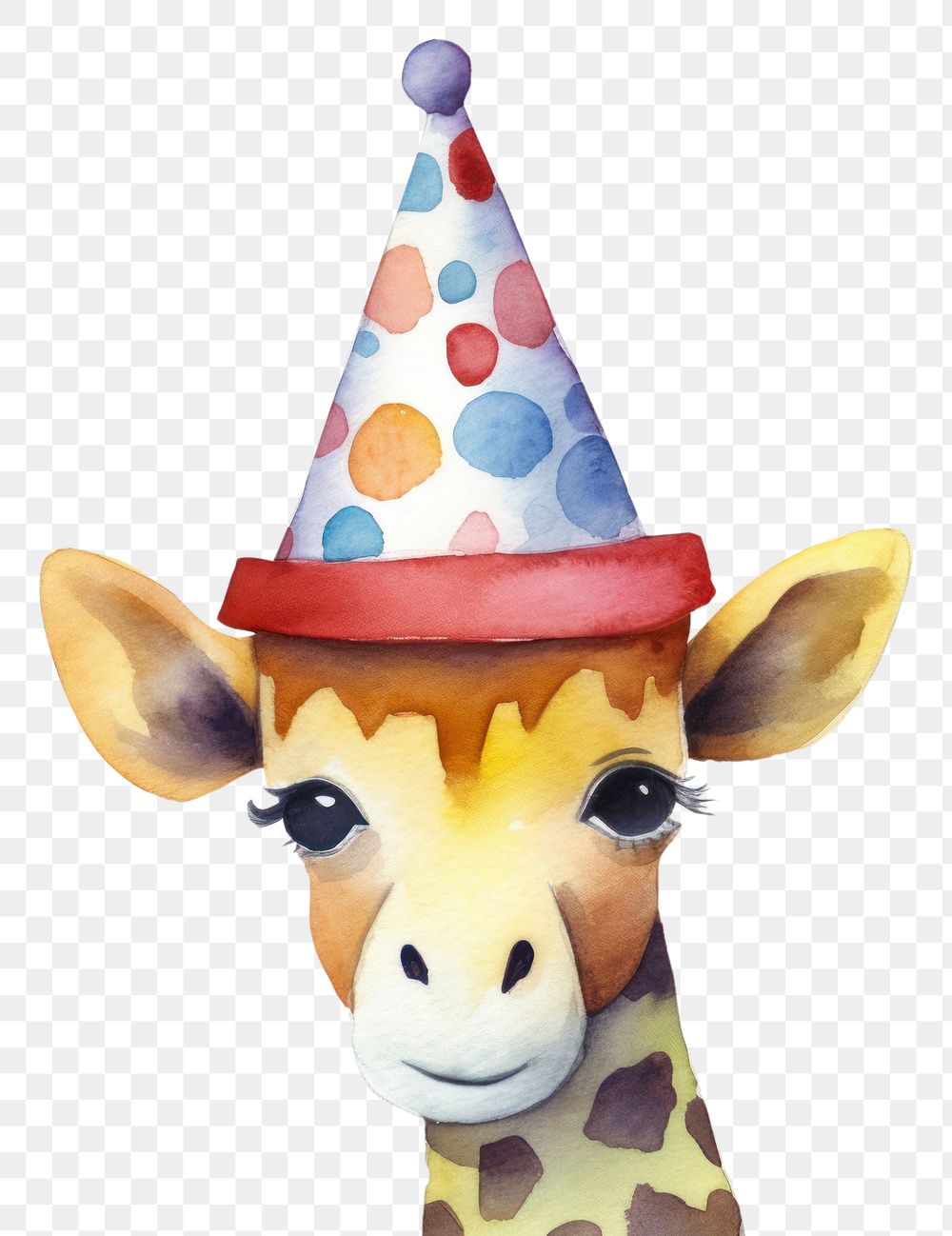 PNG Giraffe nature party hat. 