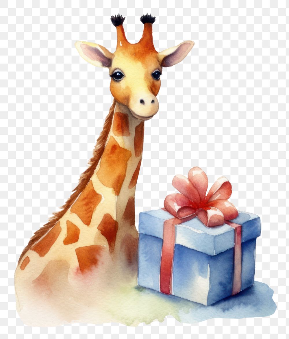 PNG Giraffe birthday mammal animal. AI generated Image by rawpixel.