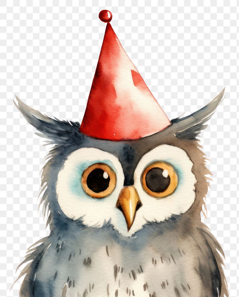 PNG Owl party bird hat. AI generated Image by rawpixel.