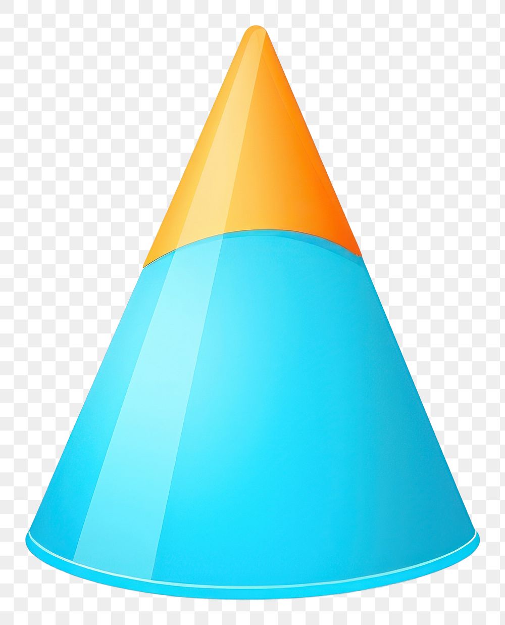 PNG Party Hat cone white background circle. 