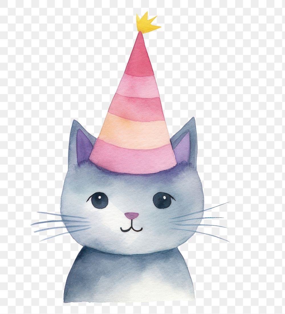 PNG Cat party hat representation. 