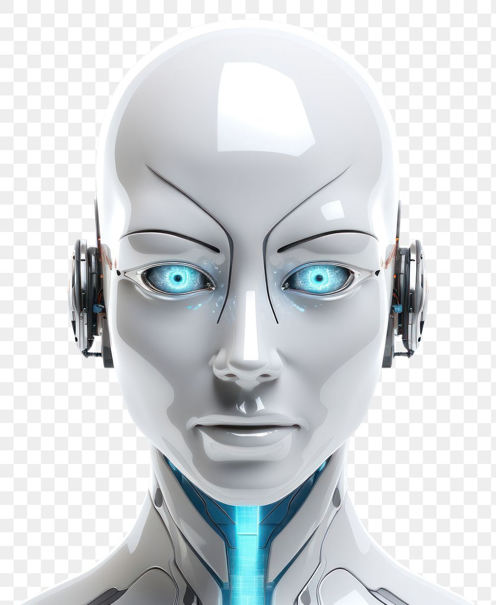 PNG Robot head avatar icon futuristic technology portrait