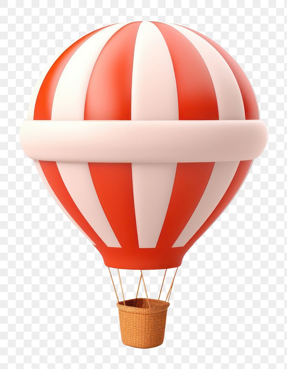 PNG Floating hot air balloon aircraft vehicle white background. AI generated Image by rawpixel.