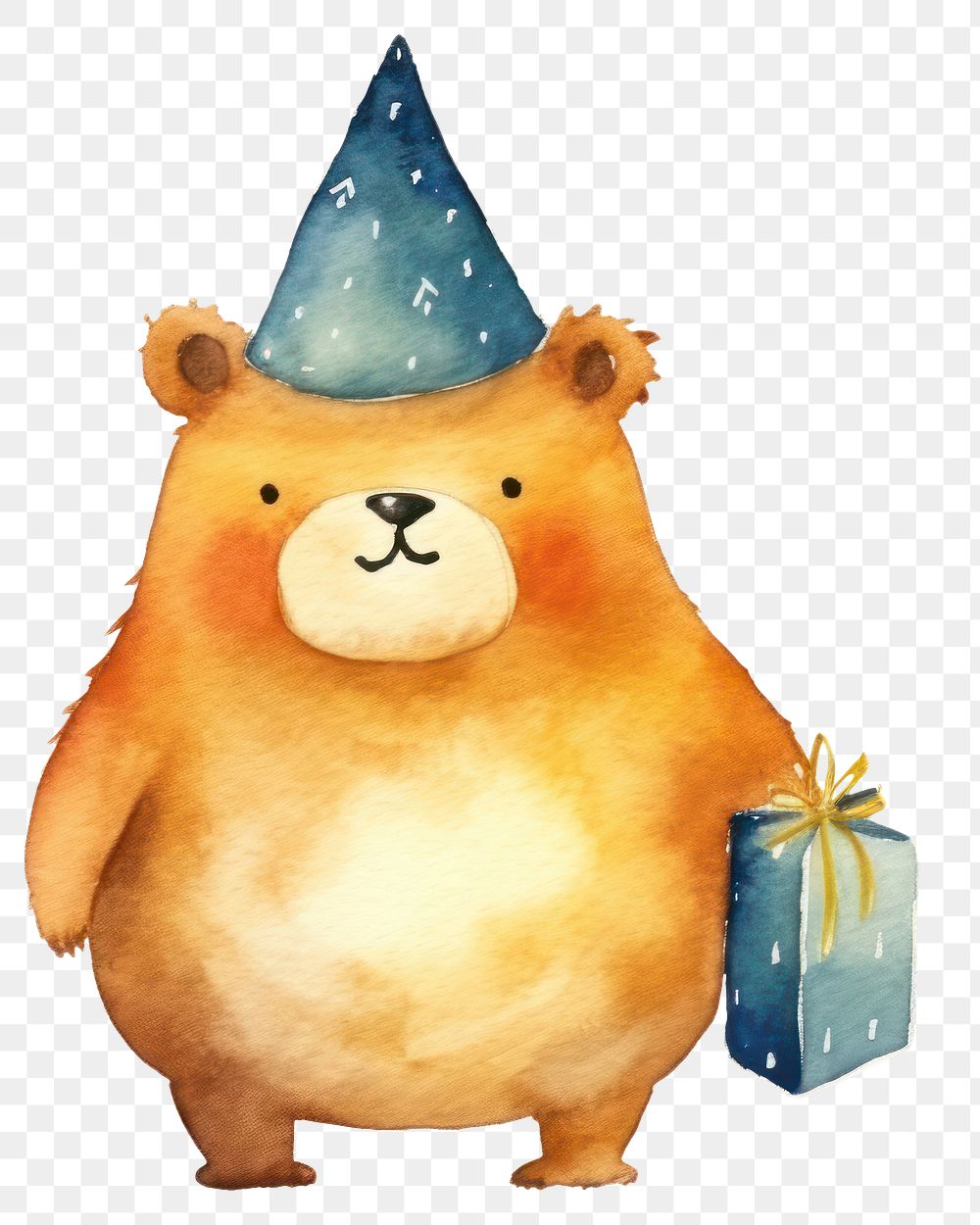 PNG Hamster wearing a party hat mammal animal representation. 