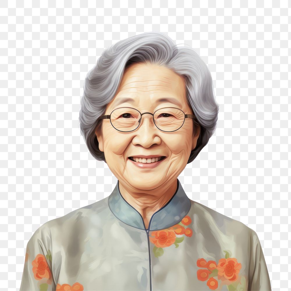 PNG Asian woman portrait glasses adult. AI generated Image by rawpixel.