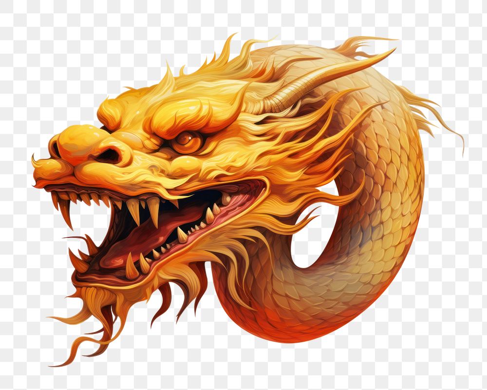PNG Chinese dragon year representation creativity roaring. AI generated Image by rawpixel.