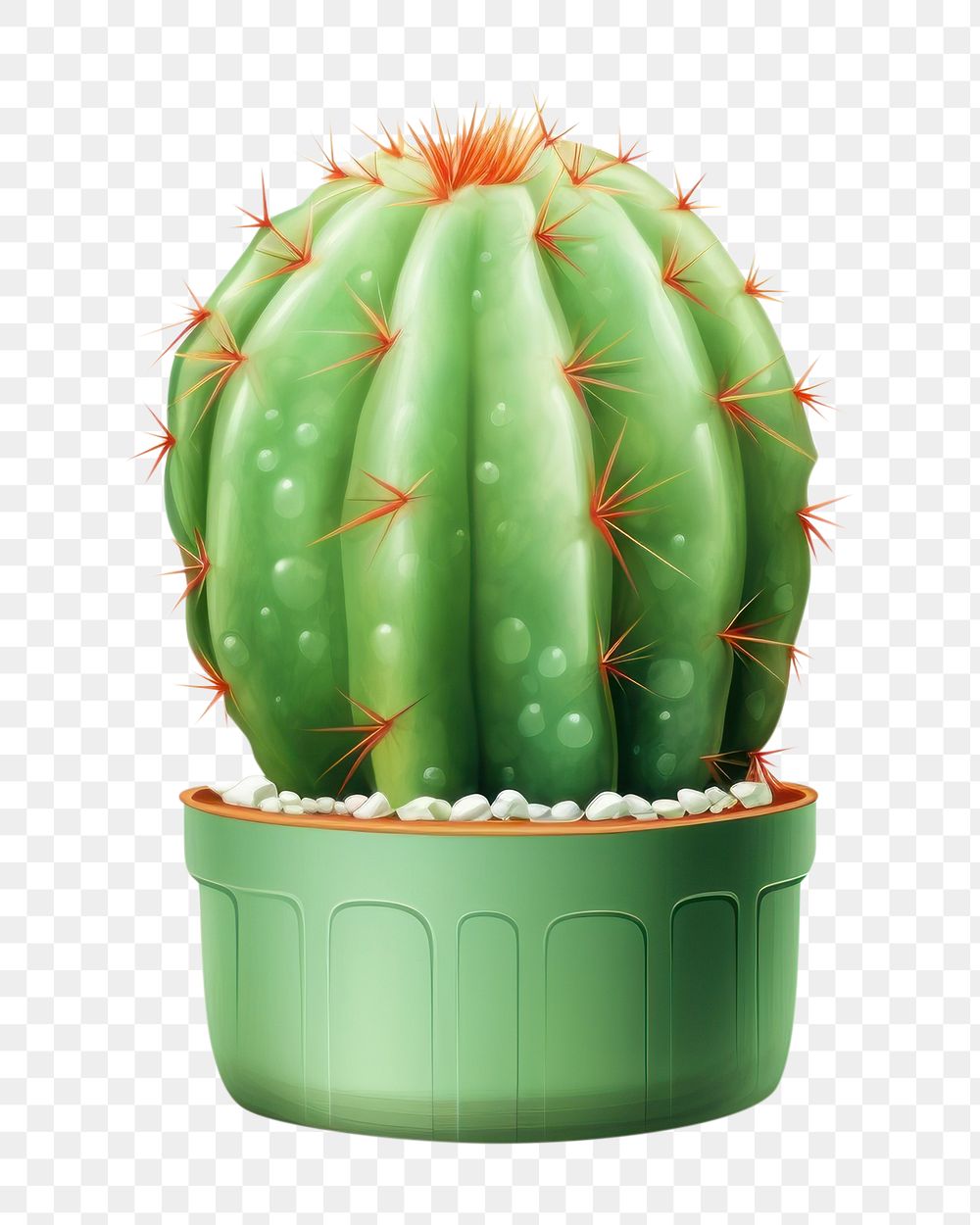 PNG Bunny ears cactus plant freshness. 