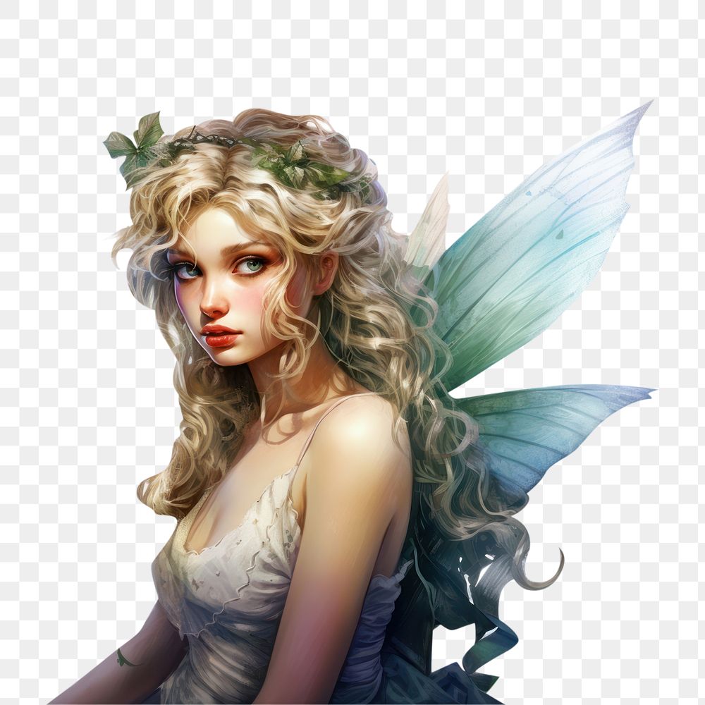 PNG Fairy portrait angel adult. AI generated Image by rawpixel.