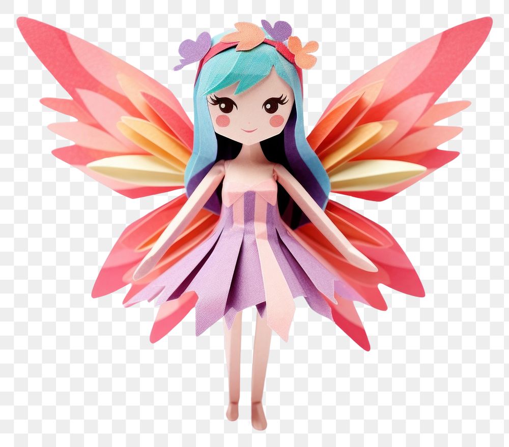 PNG Fairy figurine doll toy. AI generated Image by rawpixel.