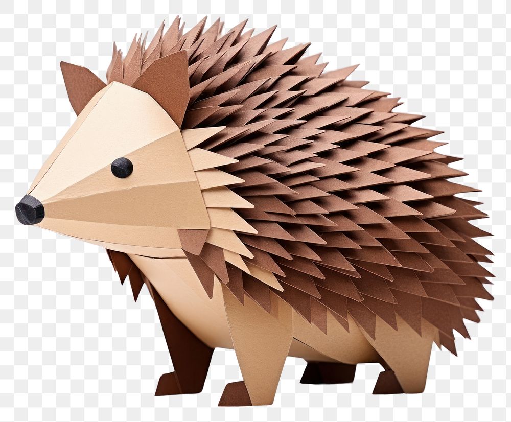 PNG Hedgehog mammal animal paper. AI generated Image by rawpixel.