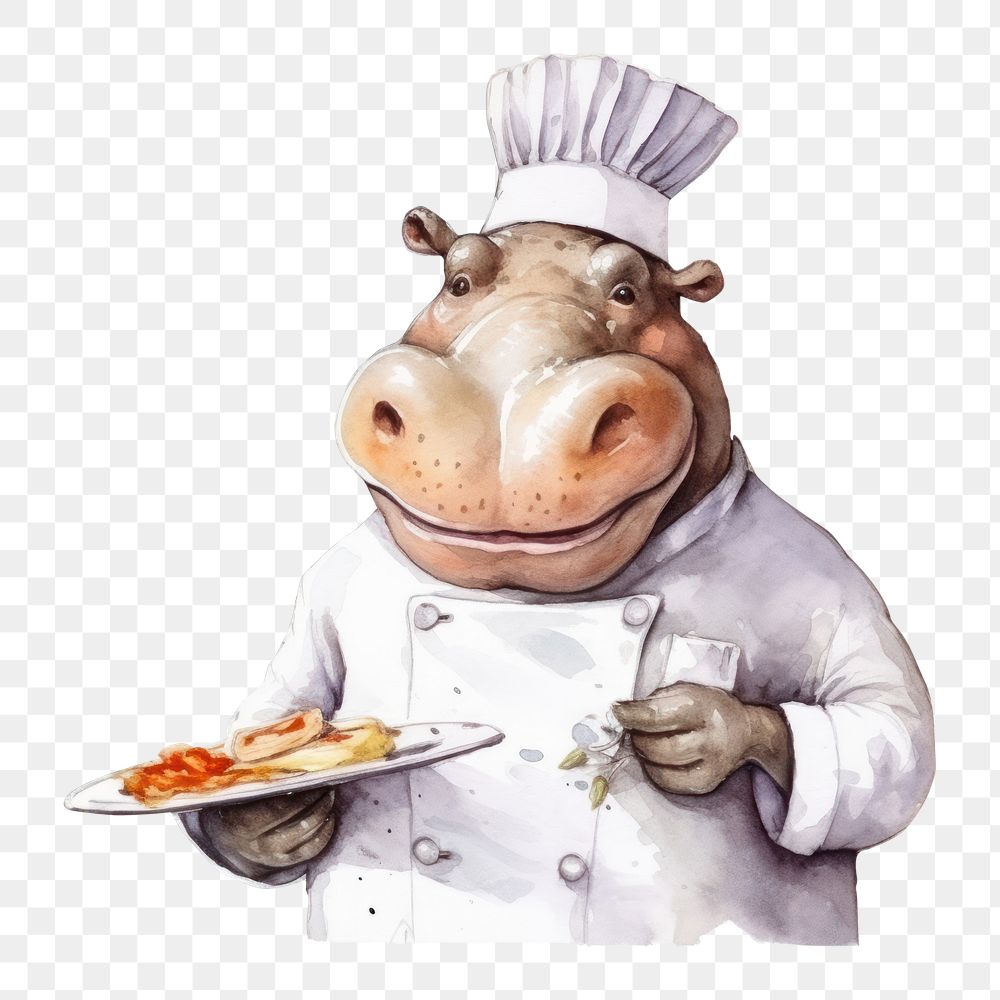PNG Animal food chef representation. AI generated Image by rawpixel.