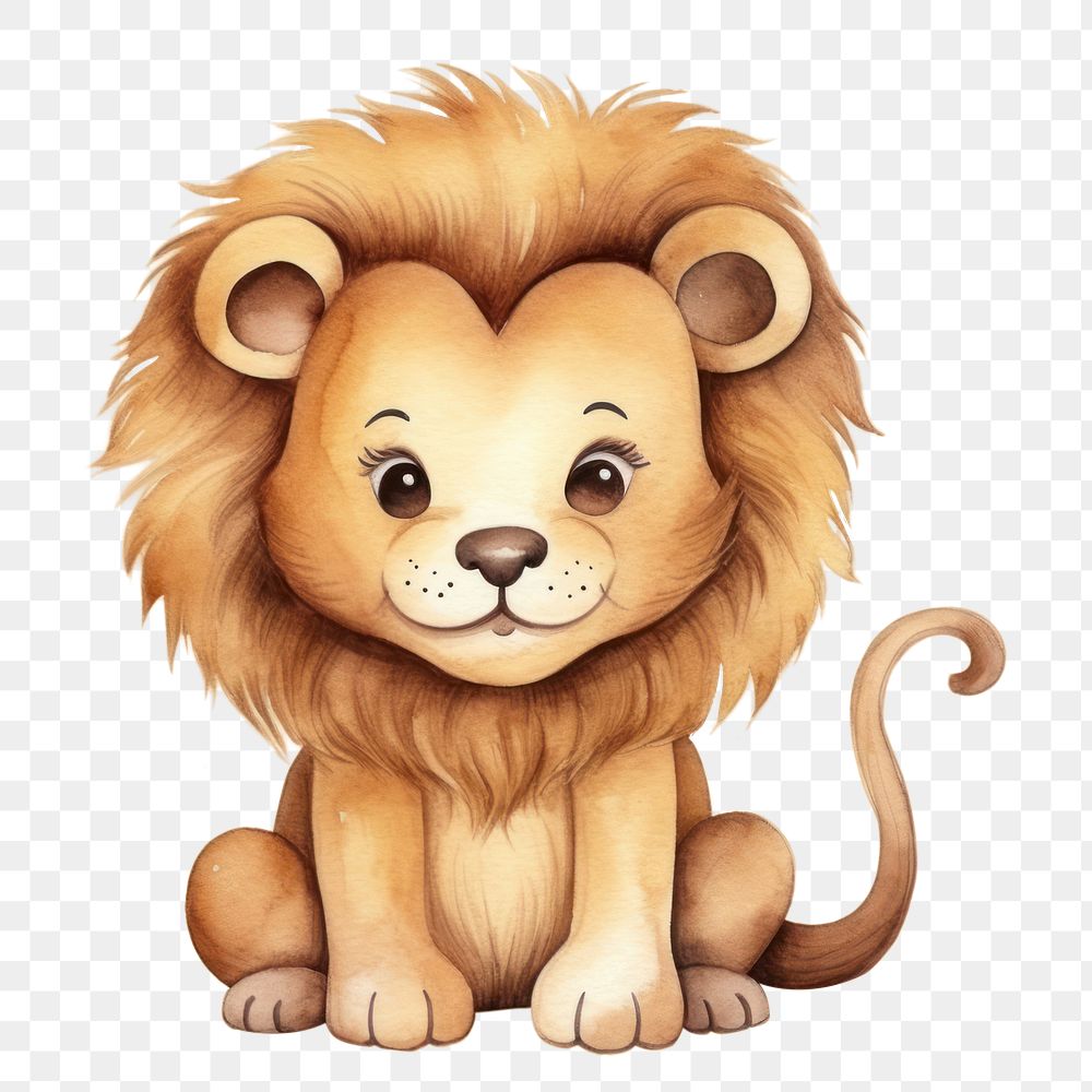 PNG Lion animal cartoon mammal. AI generated Image by rawpixel.