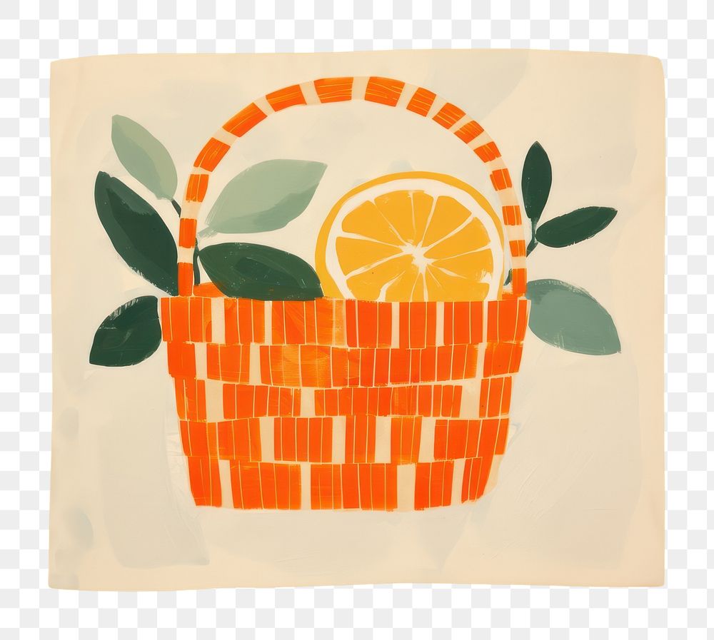 PNG Orange basket art clementine grapefruit. 