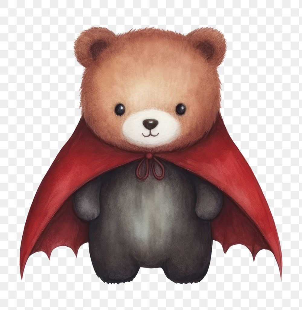 PNG Cute bear vampire animal cartoon mammal. 