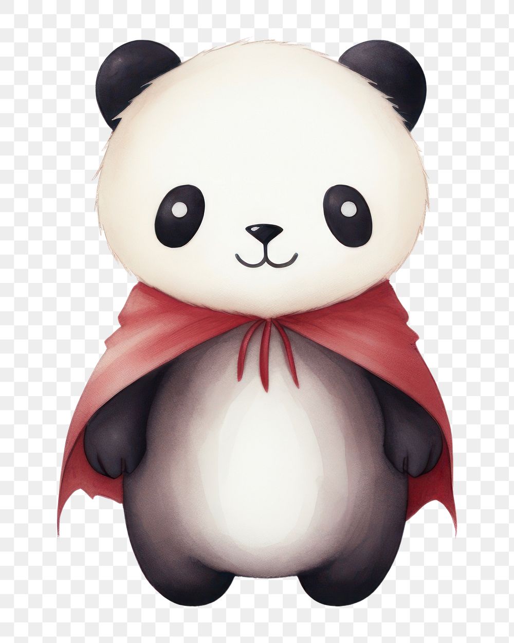 PNG Cute bear vampire cartoon animal plush. 