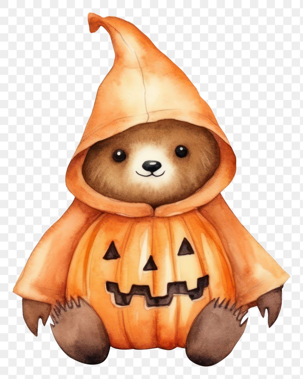 PNG Cute sloth wearing pumpkin custume cartoon white background anthropomorphic. AI generated Image by rawpixel.