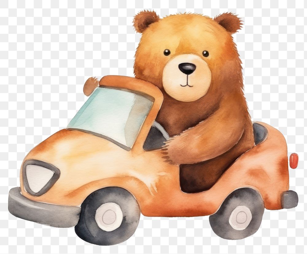 PNG Cute sloth driving cartoon mammal animal. 