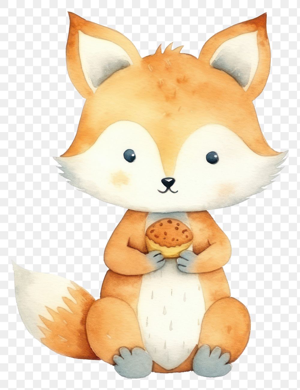 PNG Fox eating cartoon animal nature. 