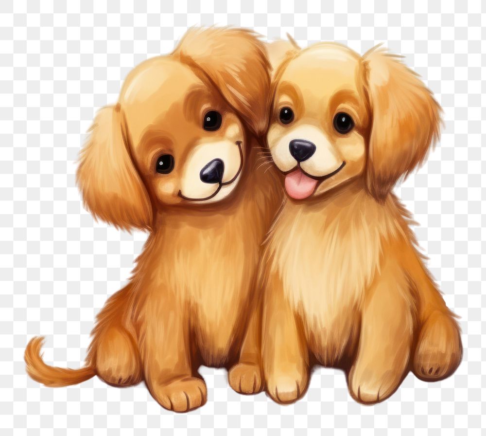 PNG Valentines animal dog cartoon. AI generated Image by rawpixel.