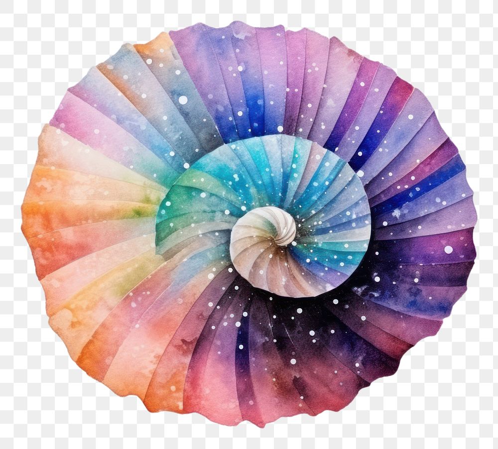 PNG Shell galaxy shell paper art.