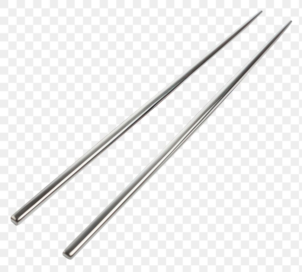 PNG  Chopsticks steel white background stainless steel. AI generated Image by rawpixel.