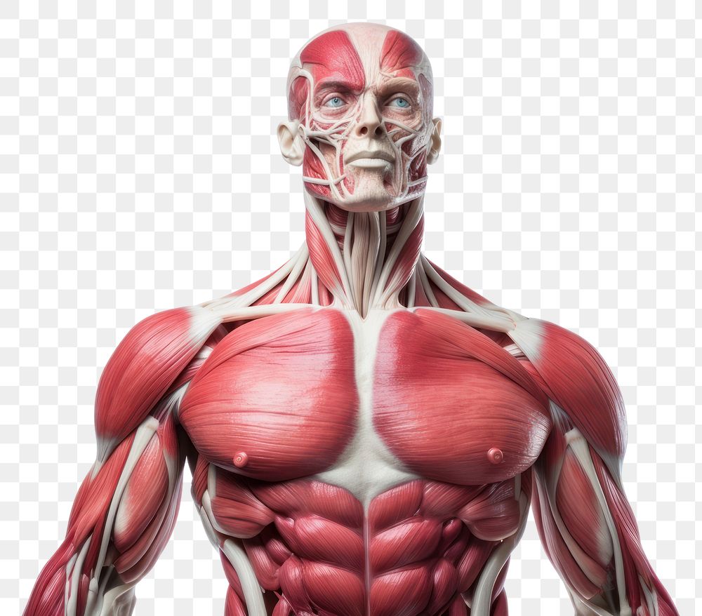 PNG  Muscles anatomy torso adult. AI generated Image by rawpixel.