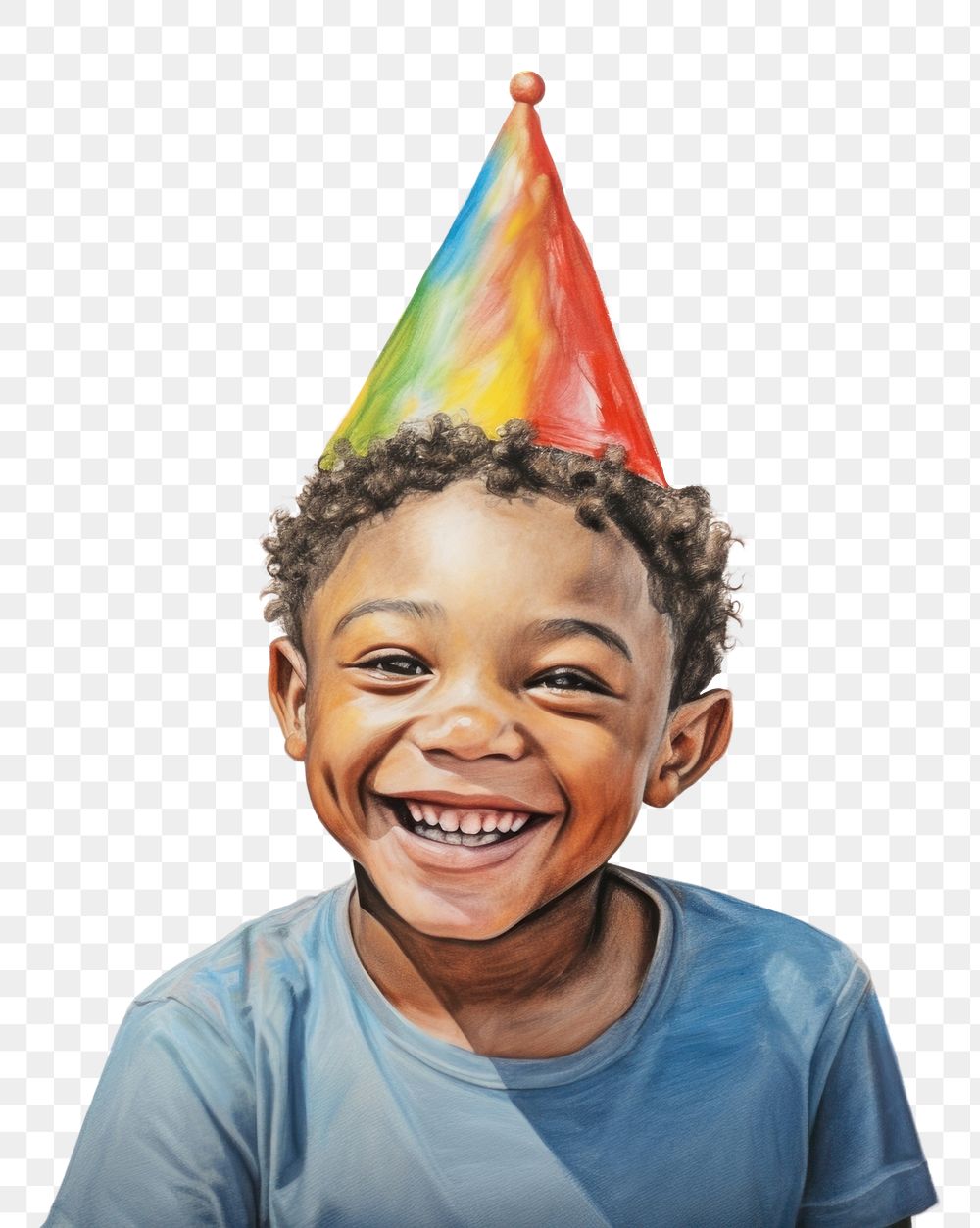 PNG Birthday portrait laughing smile. AI generated Image by rawpixel.